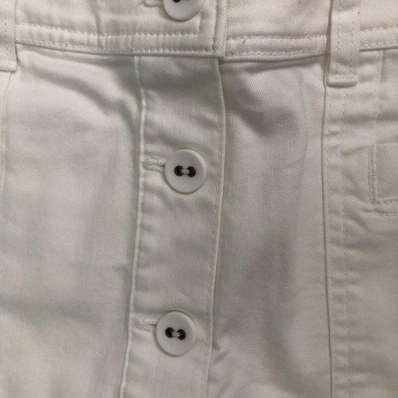 PrAna Kara Skirt Womens 6 White Stretch Denim - Picture 6 of 11